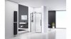 REA - Drzwi prysznicowe przesuwne SOLAR BLACK 130
