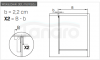 NEW TRENDY Kabina prysznicowa ścianka WALK-IN z uchwytem relingowym AVEXA 110x200 szkło 6mm EXK-2519