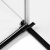 NEW TREDNY Drzwi wnękowe REFLEXA BLACK 1D P 120x200 szkło czyste 6mm Active Shield 2.0 EXK-4907