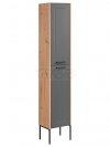 COMAD - Szafka MADERA GREY 800 wysoka 2D 35 cm - Dąb Artisan / Grafit  DSM-do samodzielnego montażu
