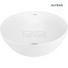 Oltens Jagala umywalka 32x32 cm nablatowa z powłoką SmartClean biała 40817000
