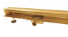 AQUALINE Odpływ liniowy ścienny złoty gold 2w1 pod płytkę 120cm S04GL1200