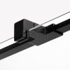 NEW TRENDY Kabina prysznicowa drzwi pojedyncze uchylne REFLEXA BLACK 120x100x200 POLSKA PRODUKCJA 