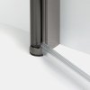 NEW TRENDY Kabina prysznicowa NEW SOLEO GUNMETAL BRUSHED 2D prostokątna U 80x80x195 szkło czyste 6mm Active Shield - wahadłowe K-2177