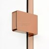 NEW TRENDY Kabina prysznicowa EVENTA COPPER SHINE WALK-IN U 90x200 szkło czyste 8mm Active Shield 2.0  EXK-6522