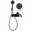 INVENA - Zestaw wannowy podtynkowy DAFNI black/czarny BS-88-W04-A