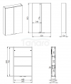 ELITA SZAFKA WISZĄCA FOR ALL 50 2D (12,6) WHITE MATT 168310/RE140500065290