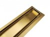 AQUALine - Odpływ liniowy posadzkowy złoty/gold 2w1 pod płytkę 90cm L04GL