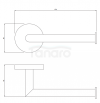 OMNIRES uchwyt na papier toaletowy MODERN PROJECT biały mat MP60510WM
