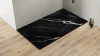 BESCO Brodzik prostokątny 120x90 Vexo Marble Black 120 VMB-120-90-P