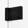 NEW TRENDY Kabina ścianka walk-in Avexa Black 90x200 czarna aluminiowa ramka szkło 6mm EXK-2659