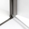 NEW TRENDY Kabina prysznicowa New Soleo Gunmetal Brushed, pięciokątna, drzwi podwójne 90x90 K-1712