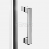 NEW TRENDY Kabina NESTA chrom 1D pięciokątna L 90x90x200 czyste 6mm Active Shield 2.0 K-3687