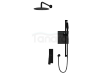 VEDO Zestaw natryskowy podtynkowy IV Desso Nero deszczownica 300mm VBD4224CZ
