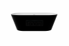 BESCO Wanna wolnostojąca Deeva Matt B&W 180x80 + maskownica odpływu złota #WWA-180DMBG