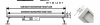 AQUALine - Odpływ liniowy podłogowy 2w1 pod płytkę CZARNY Matowy Obrotowy syfon Rozmiary 50-120cm R04BK
