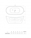 LAVITA Wanna wolnostojąca Lavita MODENA 1720x730x740 mm (JS-720B)