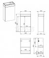 ELITA Komplet szafka + umywalka SET YOUNG BASIC 40 1D WHITE HG PDW 163068/RE163068008060