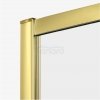 NEW TRENDY Kabina prysznicowa przyścienna PRIME LIGHT GOLD 100x80x200 K-1101/K-1129