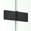 NEW TRENDY Kabina prysznicowa kwadratowa składana NEW SOLEO BLACK 70x70x195 