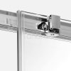 NEW TRENDY Drzwi prysznicowe przesuwne szkło 6mm PRIME 100x200  D-0298A/D-0299A