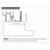 NEW TRENDY Kabina prysznicowa SMART GOLD BRUSHED 1D prostokątna U 110x120x200 szkło czyste 8mm Active Shield 2.0 - UCHWYT RELING EXK-7569