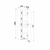 MEGSTYL AQUA-03 Słupek wysoki 130 cm biały mat AQUA-0000-0005889