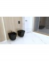 LAVITA Miska wisząca WC Galve Black