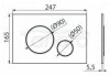 JELLOW - Przycisk uruchamiający OPTIMA CHROM do sytemu podtynkowego WC koła chrom połysk  DLP.J.OPTIMA-P.CIRCLE-CHR