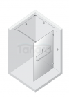 NEW TRENDY Kabina prysznicowa AVEXA WHITE walk-in 80x200 szkło czyste 8mm Active Shield 2.0 WIESZAK EXK-2951