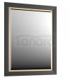 KROFAM - Lustro CHIC 60x80cm, czarny satyna CH 6095-45/43Z-W
