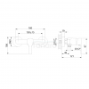 INVENA - Bateria natryskowa BRALOS chrom BN-07-001-A