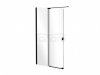 BESCO Kabina ścianka ruchoma WALK-IN VAYO BLACK 120cm VYB-120-200C