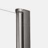 NEW TRENDY Kabina prysznicowa NEW SOLEO GUNMETAL BRUSHED 2D prostokątna U 90x90x195 szkło czyste 6mm Active Shield - wahadłowe K-2180