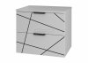 MEGSTYL WOOD-02 Szafka z umywalką 60cm biały mat WOOD-0000-0112
