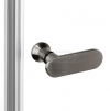 NEW TRENDY Kabina prysznicowa 70x90 New Soleo Gunmetal Brushed, Drzwi składane, podwójne K-2243