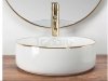 REA - umywalka nablatowa SAMI Gold Edge