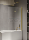 NEW TRENDY Parawan nawannowy New Soleo Light Gold 90x140, jednoelementowy stały P-0109