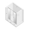 NEW TRENDY Drzwi wnękowe prysznicowe przesuwne podwójne SMART 150x200 EXK-4016