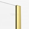 NEW TRENDY Kabina ścianka WALK-IN przesuwna SMART LIGHT GOLD 130X200 EXK-4298