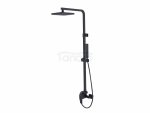 BESCO Zestaw prysznicowy natynkowy Modern / Varium czarny matt BP-MVN-CZ