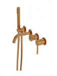 LAVITA Bateria wannowa podtynkowa 4- otworowa Orion Brushed Copper