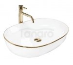REA - umywalka nablatowa CLEO 61 Gold Edge