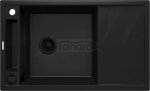 DEANTE Zlewozmywak granitowy magnetyczny 1-komorowy z ociekaczem - nero MAGNETIC ZRM_N113