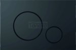 AQUAFORM - Przycisk uruchamiający OPTIMA BLACK do sytemu podtynkowego WC koła czarny matowy  AQ.501-30201 