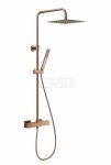 ARMATURA KRAKÓW KFA deszczownia z baterią termostatyczną LOGON PREMIUM BRUSHED ROSE GOLD 5746-920-34