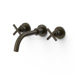 TRES MONTBLANC Bateria dwuuchwytowa podtynkowa umywalkowa- czarny brąz 28330002KMB