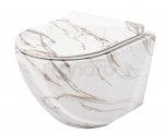REA - Misa WC podwieszana CARLOS Slim Lava Shiny