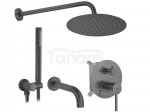 REA - Zestaw wannowo-prysznicowy podtynkowy LUNGO Tytan + BOX