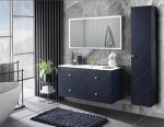 COMAD ZESTAW mebli łazienkowych z lustrem i umywalką ELB SKY 120CM blue